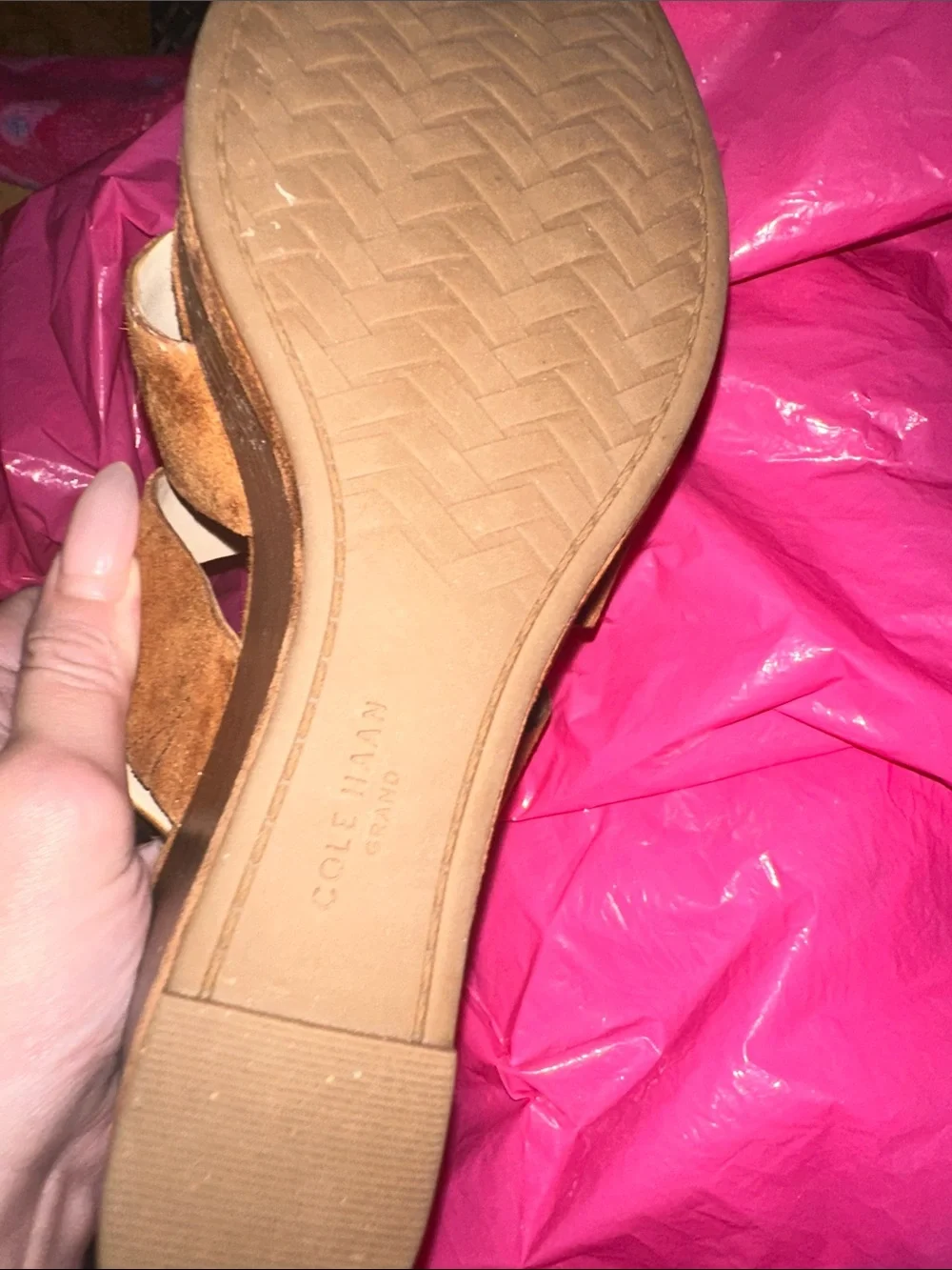 Cole Haan Laci Platform Wedge Sandals 8.5